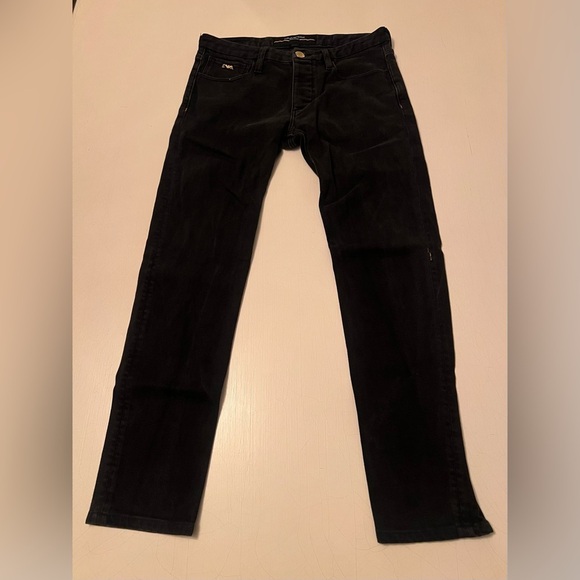 Emporio Armani Gold Series Mens Slim Fit Black Gold Jeans 6Z1J00 1D2JZ 0005 - Picture 2 of 16